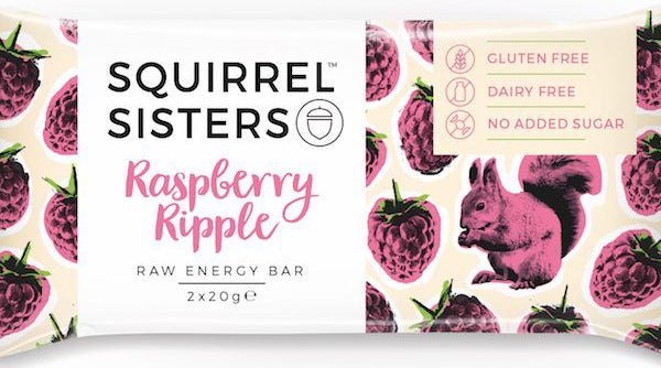 squirrel sisters raspberry ripple vegan snack