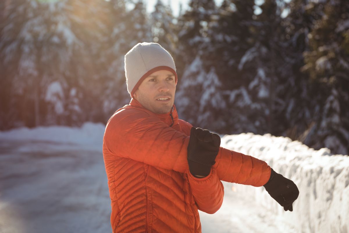 stretching Christmas fitness training