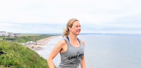 Sundried professional triathlete ambassador running outdoors