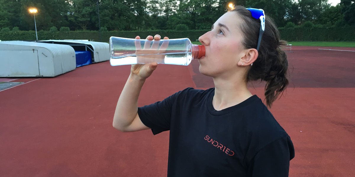 Sundried water bottle training hydration racing recovery