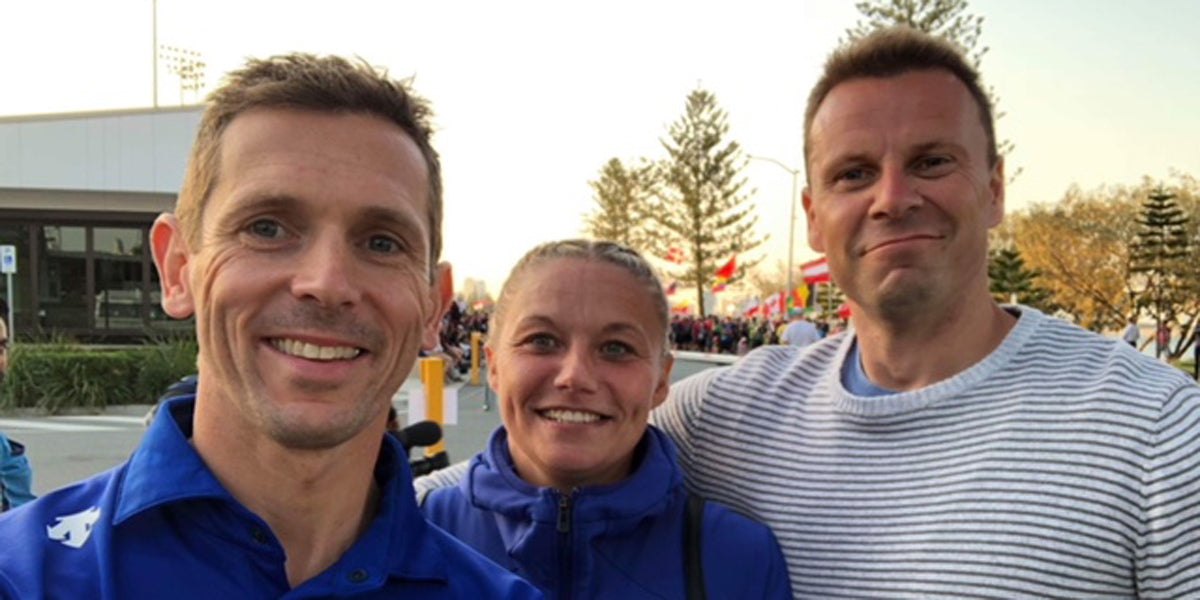 Team GB Triathlete racing triathlon Australia World Championships