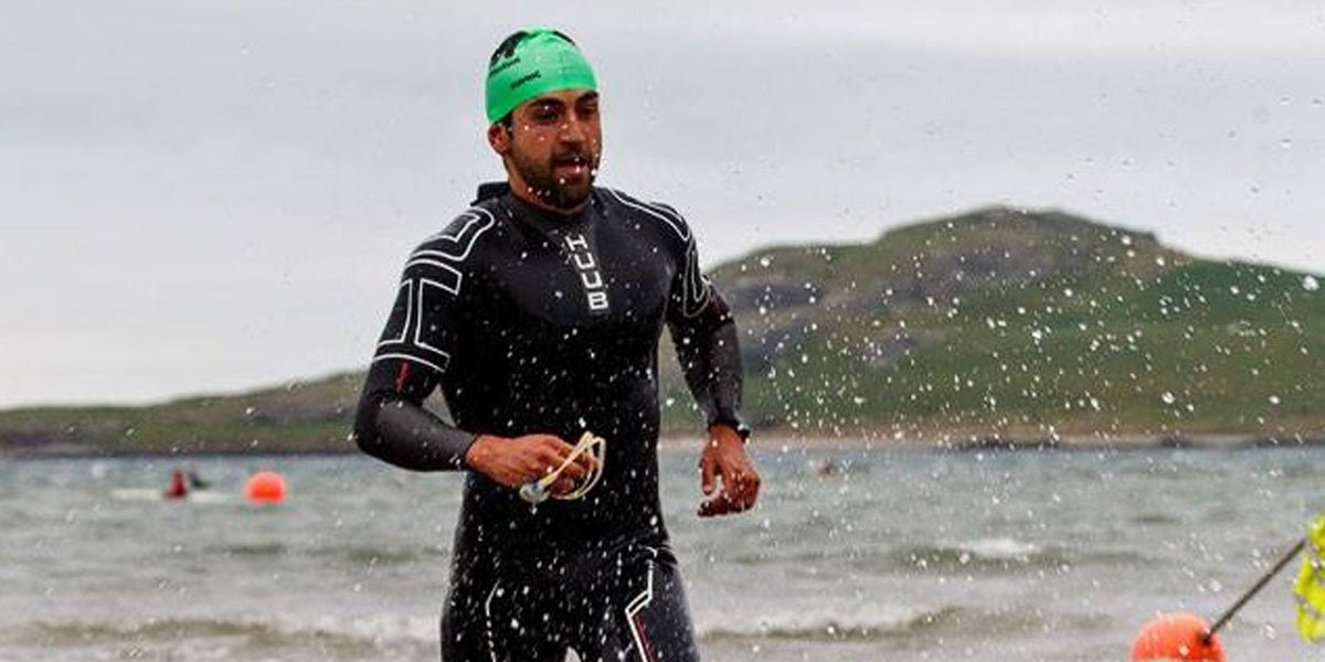 triathlete open water swim