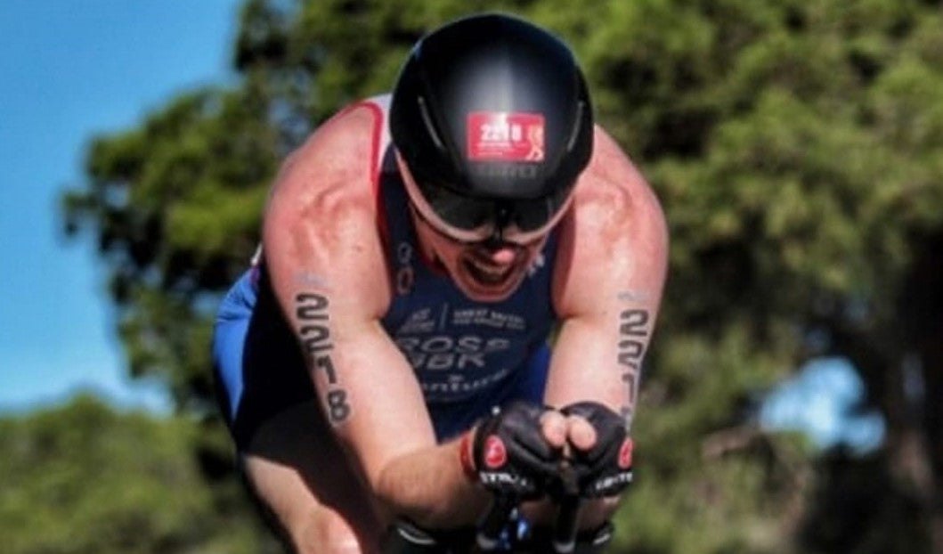 triathlete racing athlete