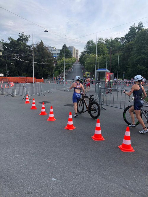 triathlon Lausanne championships running transition