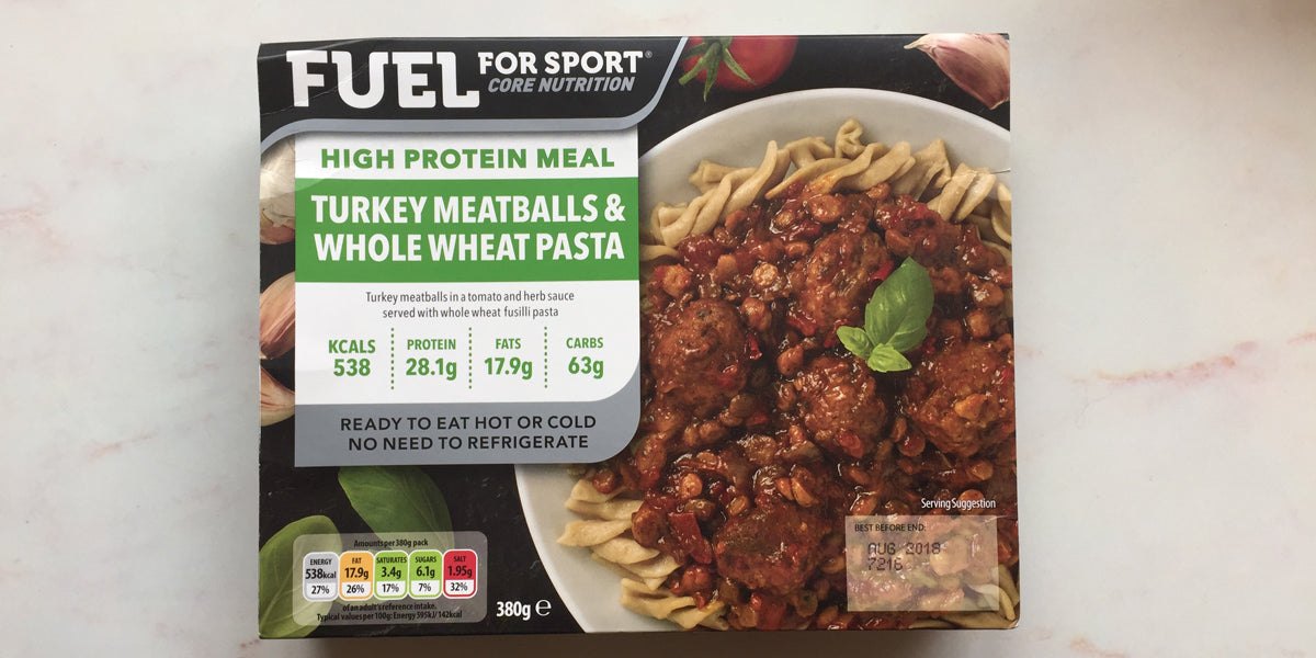 turkey meatballs and wholewheat pasta meal prep