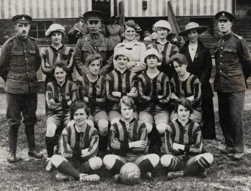 history of women's football WWI historic 