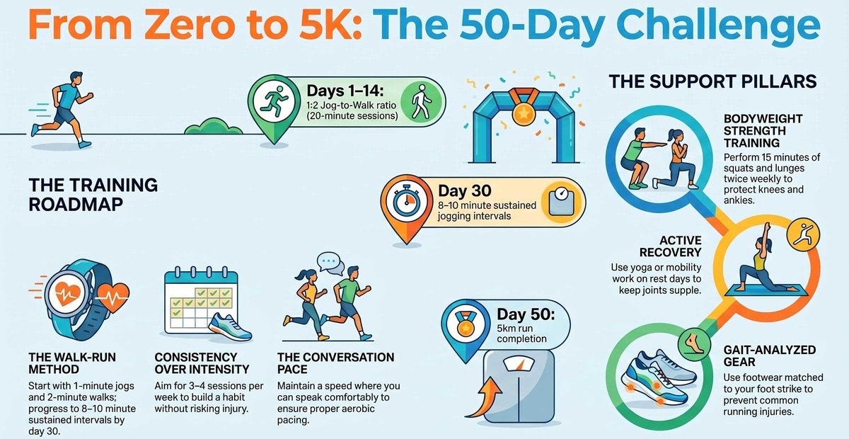 From zero to 5k in 50 days