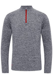 Sundried Horizon Men's Half Zip Top Sweatshirt XS Grey SD0119 XS Grey Activewear
