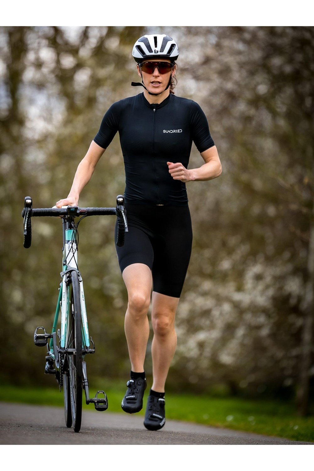 Sundried Stealth Women's Cycle Jersey Short Sleeve Jersey Activewear