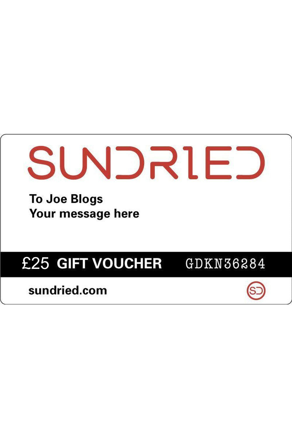 Sundried Gift Voucher Accessories £25 SDGIFTVOUCHER-25 Activewear