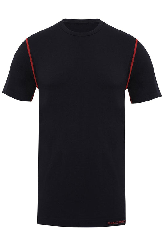 Sundried Eco Tech Men's Fitness Top T-Shirt XL Black SD0136 XL Black Activewear