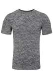 Sundried Albaron Men's Muscle Fit T-Shirt T-Shirt S Grey SD0066 S Grey Activewear