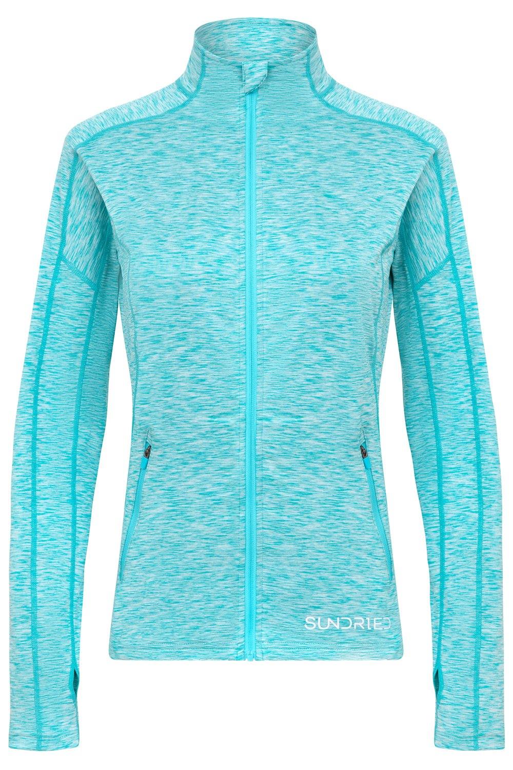 Sundried Pace Women's Long Sleeve Top Jackets L Blue SD0153 L Blue Activewear