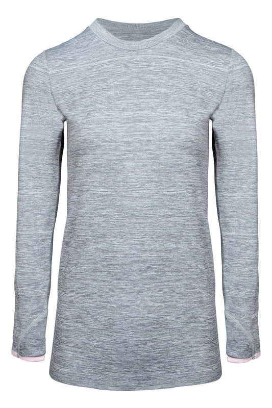 Sundried Grand Tournalin Women's Long Sleeve Baselayer Training Top Sweatshirt XL Grey SD0050 XL Grey Activewear