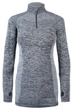 Sundried Threshold Women's Half Zip Jacket Sweatshirt XL Grey SD0161 XL Grey Activewear