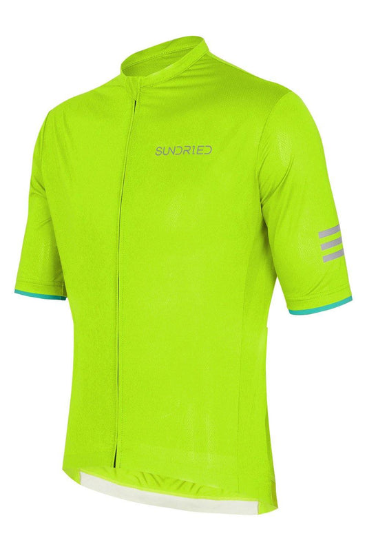 Sundried Apex Men's Short Sleeve Cycle Jersey Short Sleeve Jersey XS Green SD0339 XS Green Activewear