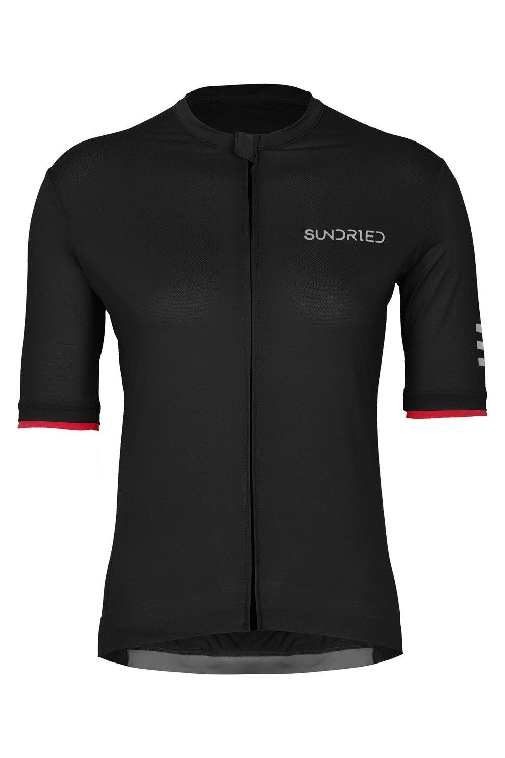 Sundried Apex Women's Short Sleeve Cycle Jersey Short Sleeve Jersey S Black SD0340 S Black Activewear
