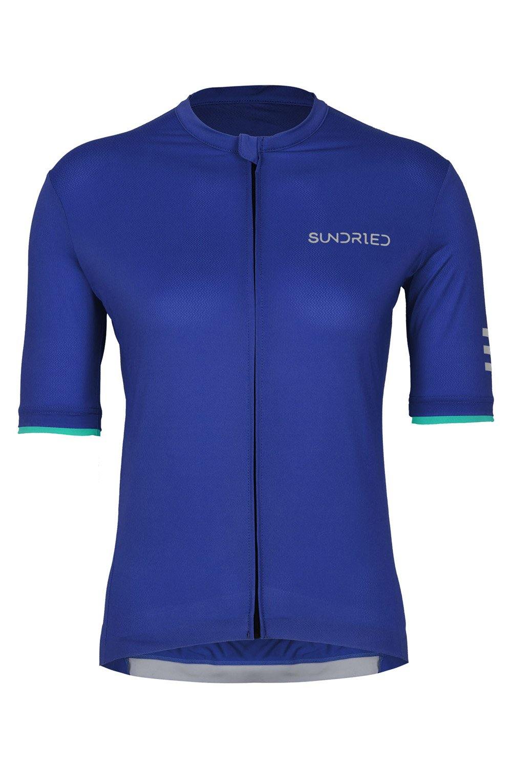 Sundried Apex Women's Short Sleeve Cycle Jersey Short Sleeve Jersey S Blue SD0340 S Blue Activewear