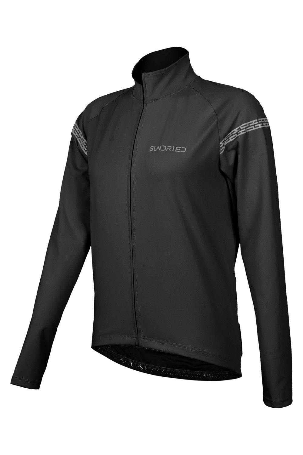 Sundried Equipe Women's Bike Jacket Cycle Jacket L Black SD0344 L Black Activewear