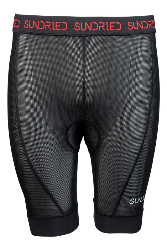 Sundried Men's Cycle Padded Boxer Shorts Shorts L Black SD0362 L Black Activewear