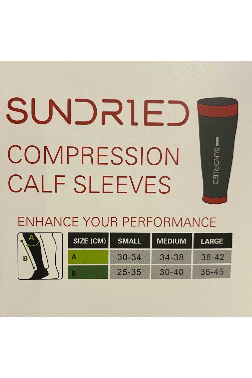 Sundried Compression Calf Sleeve Running Socks Activewear