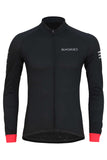 Sundried Apex Men's Long Sleeve Cycle Jersey Long Sleeve Jersey S Black SD0445 S Black Activewear