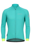 Sundried Apex Men's Long Sleeve Cycle Jersey Long Sleeve Jersey XXL Turquoise SD0445 XXL Turquoise Activewear