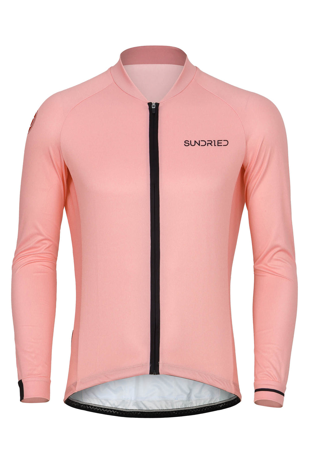 Sundried Rosa Men's Long Sleeve Cycle Jersey Long Sleeve Jersey M Pink SD0451 M Pink Activewear