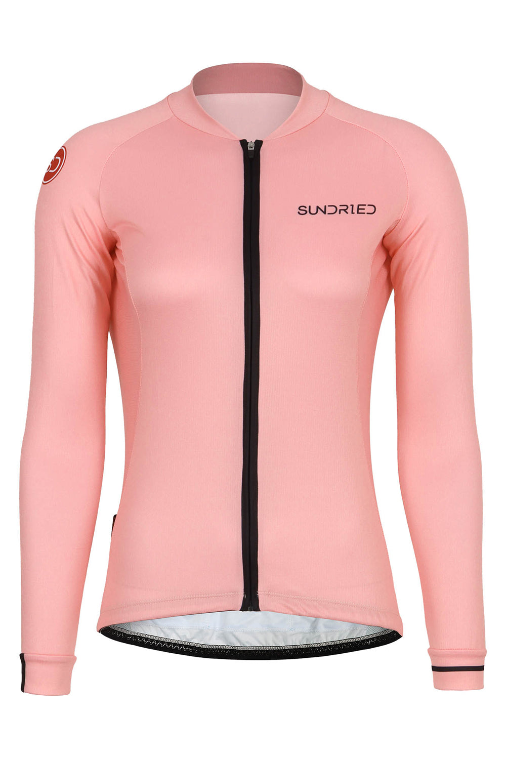 Sundried Rosa Women's Long Sleeve Cycle Jersey Long Sleeve Jersey M Pink SD0452 M Pink Activewear