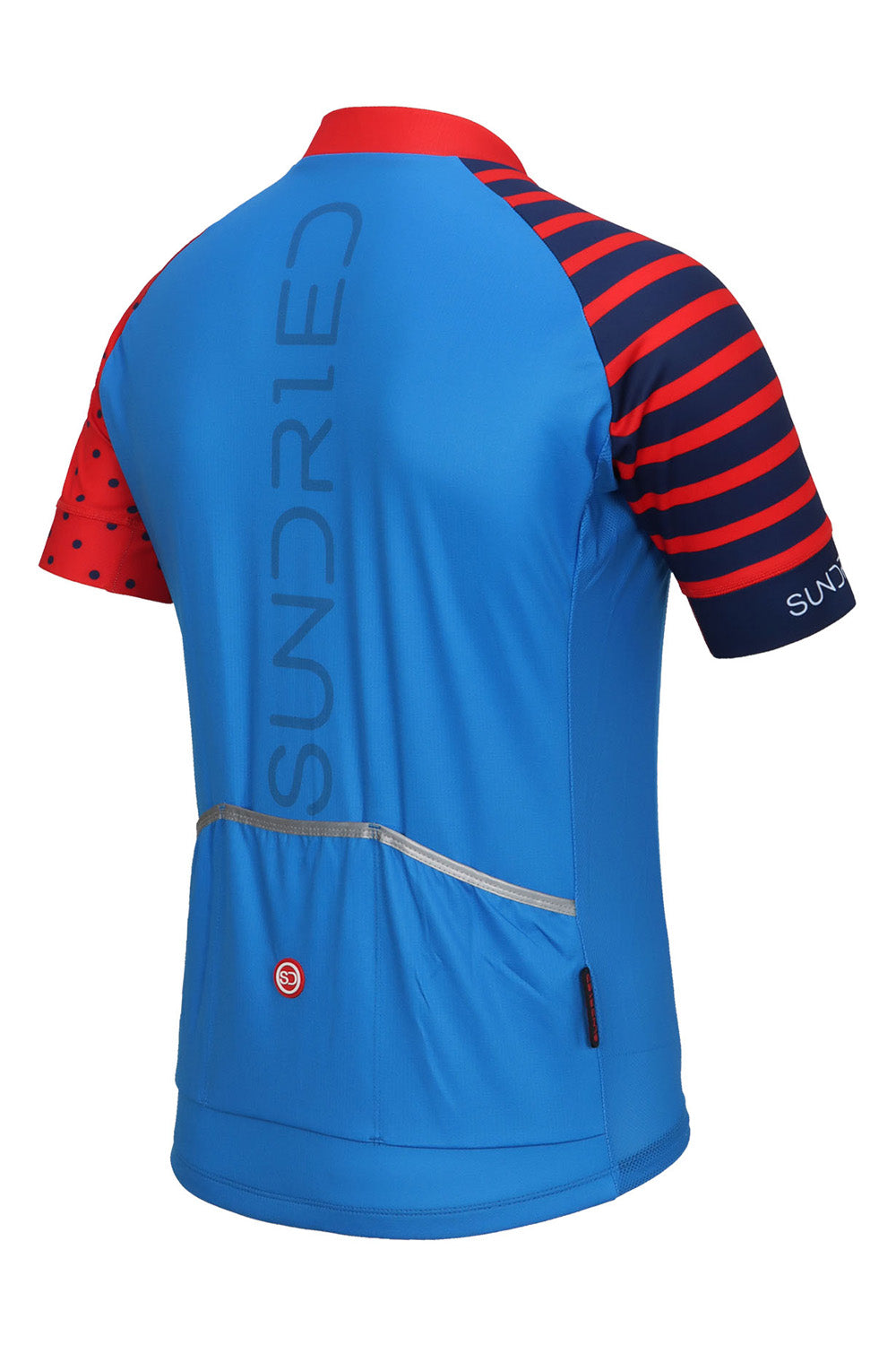 Deko Cycling Jersey Mens Short Sky Blue/Red
