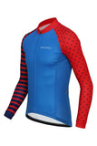 Sundried Spots and Stripes Men's Long Sleeve Cycle Jersey Long Sleeve Jersey Activewear