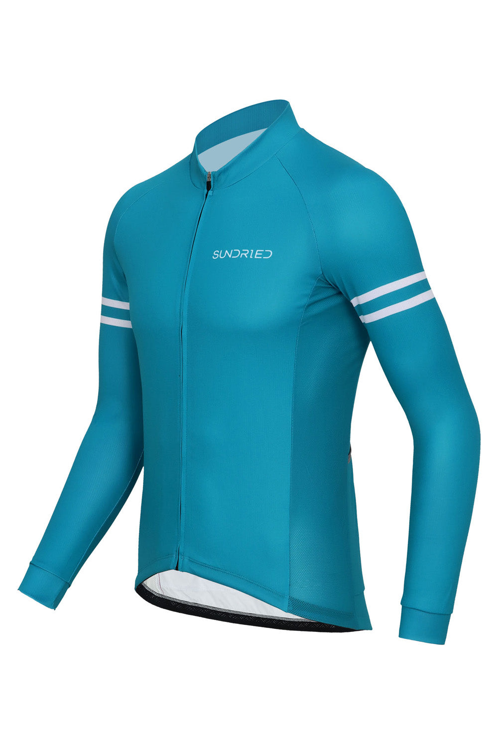 Sundried Turquoise Men's Long Sleeve Cycle Jersey Long Sleeve Jersey Activewear