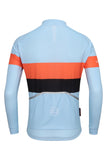 Sundried Sky Stripe Men's Long Sleeve Cycle Jersey Long Sleeve Jersey Activewear