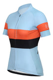 Sundried Sky Stripe Women's Short Sleeve Cycle Jersey Short Sleeve Jersey Activewear