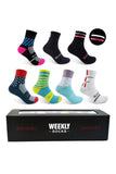 Sundried Weekly Cycle Socks 7 Pack Cycle Socks Activewear