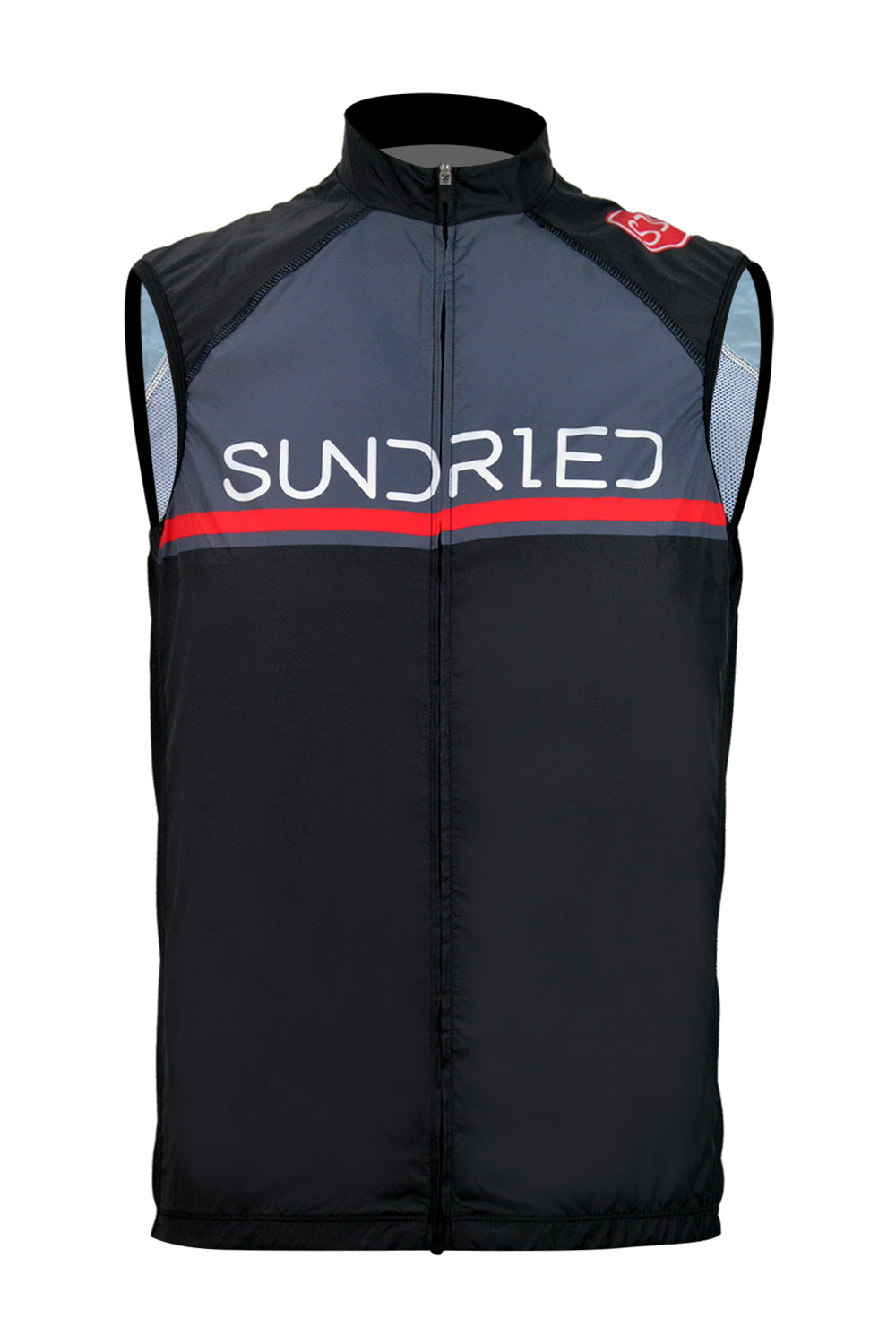 Sundried Cadence Cycling and Running Gilet Gilet XS Black SD0128 XS Black Activewear