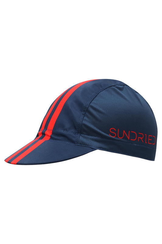 Sundried Duo Stripe Cycle Cap Hats Navy SD0436 Navy Activewear