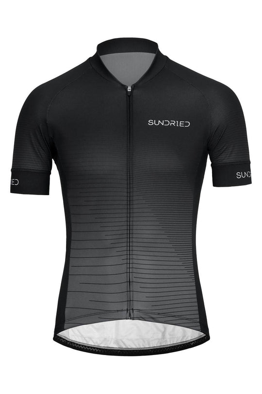 Sundried Fade Men's Short Sleeve Training Cycle Jersey Short Sleeve Jersey M Grey SD0463 M Grey Activewear