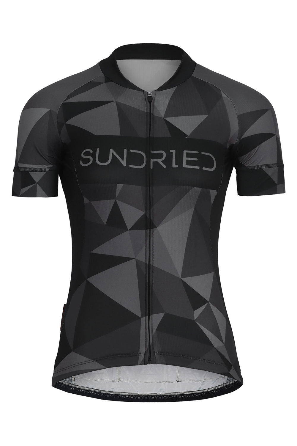 Sundried Geometric Women's Short Sleeve Training Cycle Jersey Short Sleeve Jersey S Black SD0459 S Black Activewear