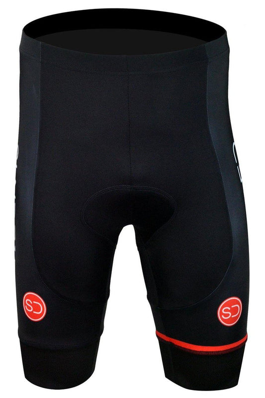 Sundried Peloton Men's Padded Cycling Shorts Bib Shorts M Black SD0107 M Black Activewear