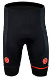 Sundried Peloton Men's Padded Cycling Shorts Bib Shorts XS Black SD0107 XS Black Activewear