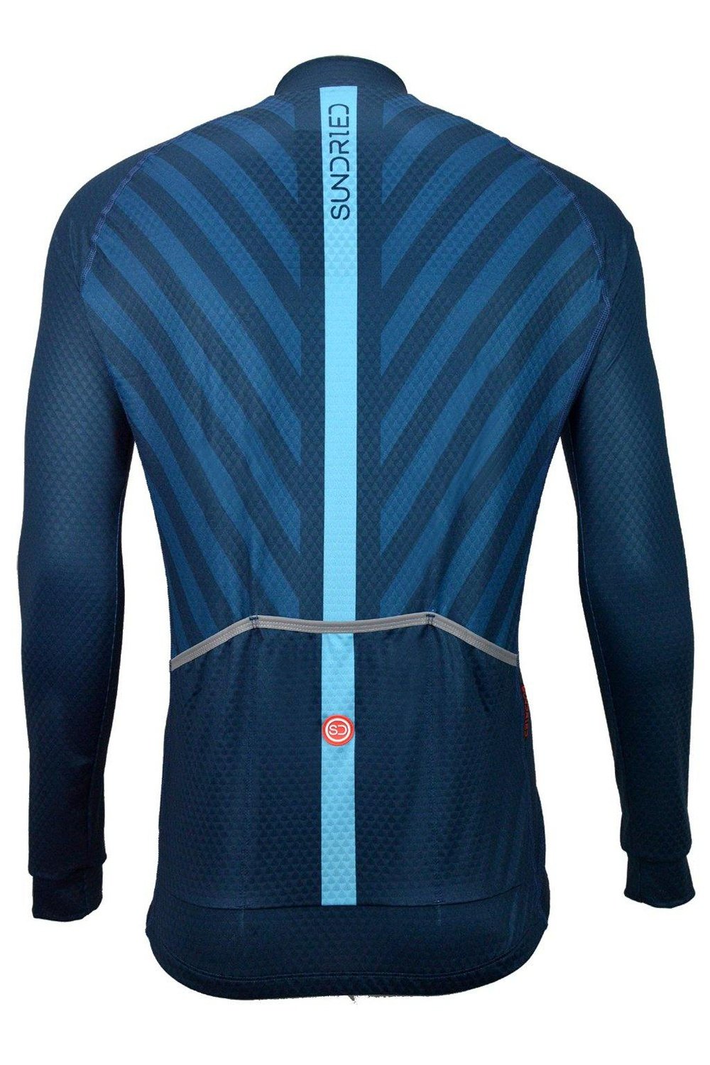 Sundried Cadence Men's Long Sleeve Cycle Jersey Long Sleeve Jersey Activewear