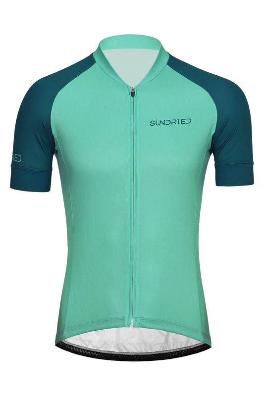 Sundried Classic Men's Short Sleeve Training Cycle Jersey Short Sleeve Jersey XXL Green SD0467 XXL Green Activewear