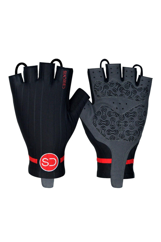 Sundried Fingerless Cycle Gloves Gloves M Black SD0133 M Black Activewear