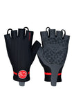 Sundried Fingerless Cycle Gloves Gloves S Black SD0133 S Black Activewear