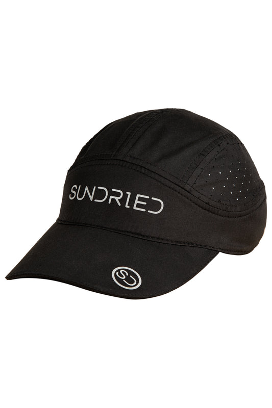 Sundried Running Cap Hats One Size Black SD0433 Black Activewear