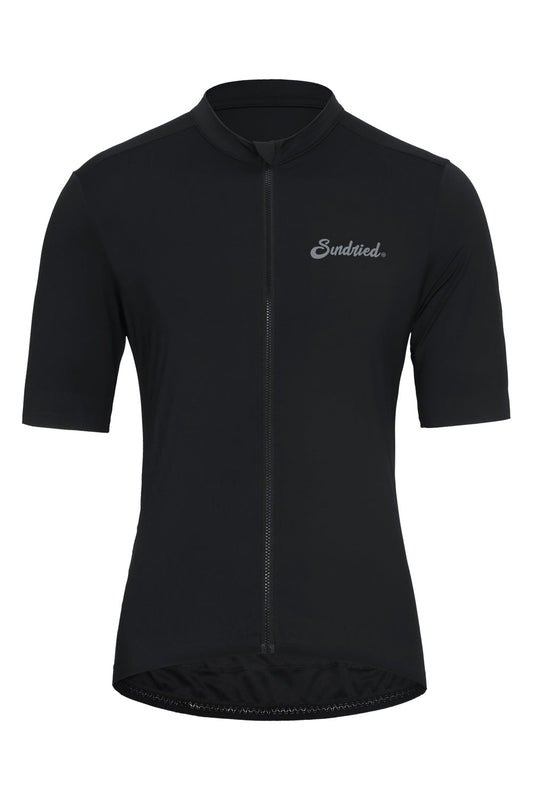 Sundried Sport Pianura Men's Black Short Sleeve Cycle Jersey Short Sleeve Jersey S SS1001 S Black Activewear