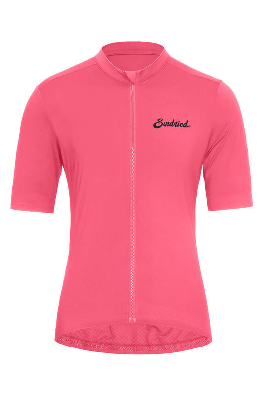 Sundried Sport Pianura Men's Pink Short Sleeve Cycle Jersey Short Sleeve Jersey S SS1001 S Pink Activewear