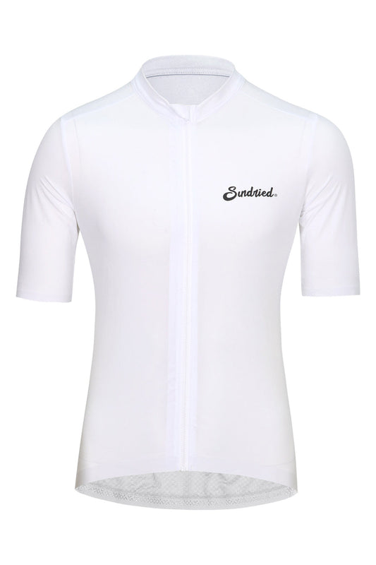 Sundried Sport Pianura Men's White Short Sleeve Cycle Jersey Short Sleeve Jersey S SS1001 S White Activewear