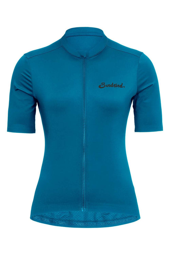 Sundried Sport Pianura Women's Blue Short Sleeve Cycle Jersey Short Sleeve Jersey Activewear